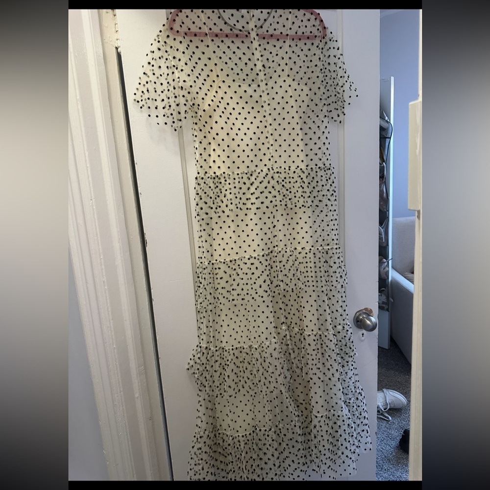 Red Valentino Polka Dot Maxi Dress like New Worn Once